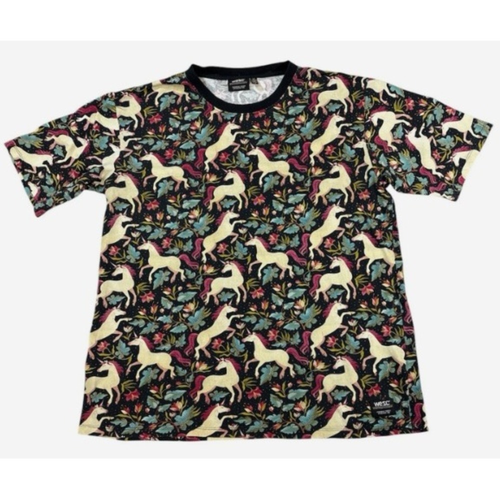 WESC Womens XXL Mens XL 100% cotton Max Unicorn Short Sleeve Magical T Shirt